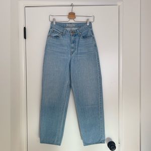 MOTHER Denim SNACKS High Waisted Double Stack Ankle Jeans Just a nibble Size 25